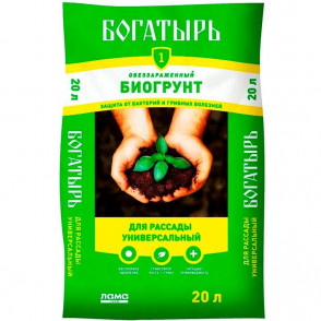 Биогрунт Богатырь для рассады 20 л.